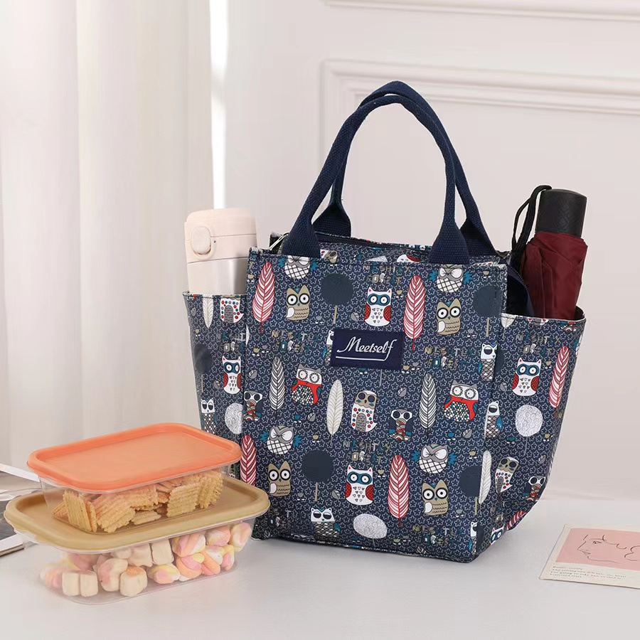Polyester Cooler Bag with Two Side Slip Pockets
