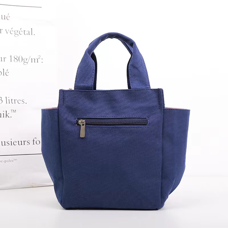 Solid Color Insulated Lunch Box with Slip Pocket Solid Color Insulated Lunch Box with Slip Pocket