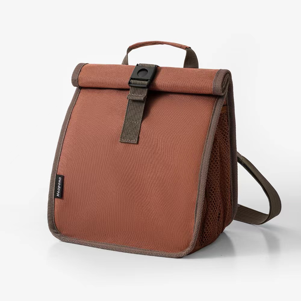 Cooler Bag with Buckle Closure and Side Mesh Pocket
