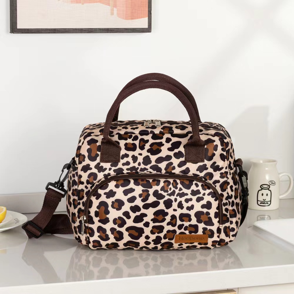 Customized Cooler Bag with Leopard Print Insulated Lunch Bag Customized Cooler Bag with Leopard Print Insulated Lunch Bag