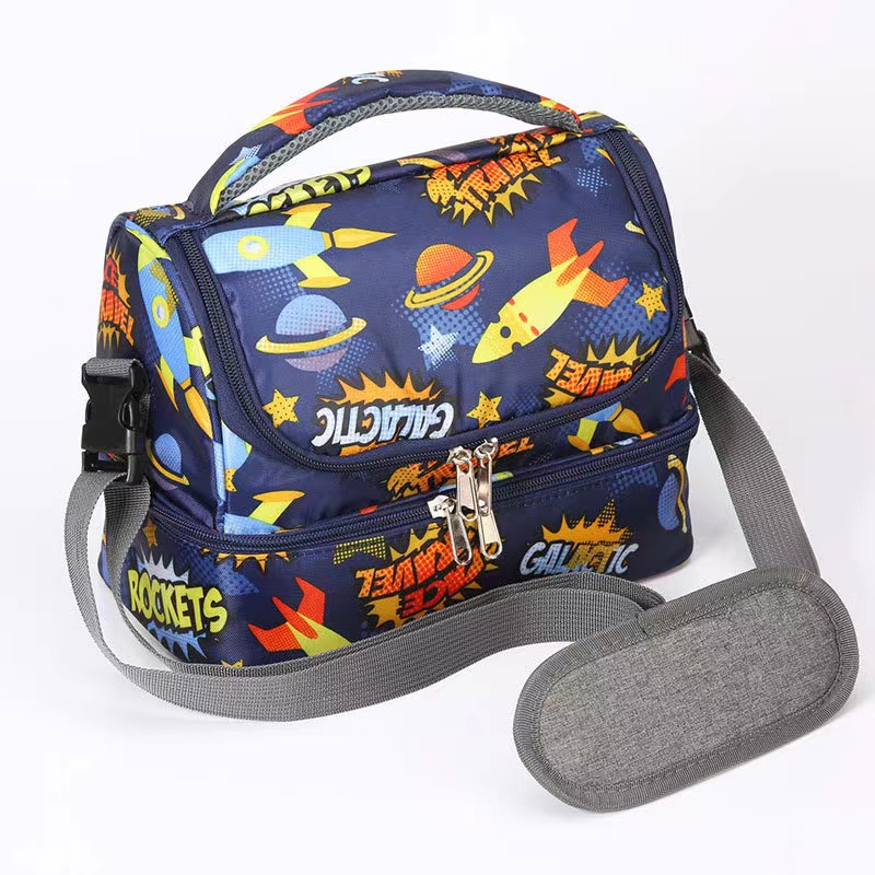 Lunch Bag with Double Layer Insulated Picnic Box 