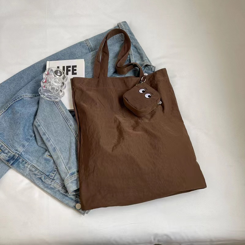 Shopping Tote Bag with Small Purse for Coins