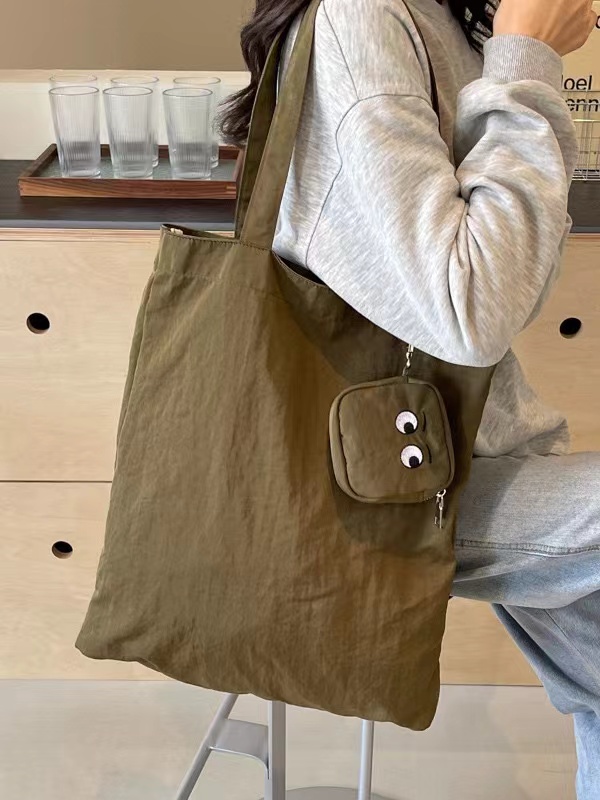 Shopping Tote Bag with Small Purse for Coins