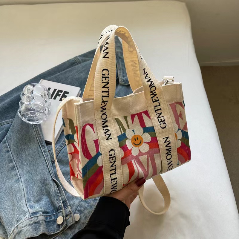 Small Beautiful Tote Bag with Shoulder Strap Small Beautiful Tote Bag with Shoulder Strap